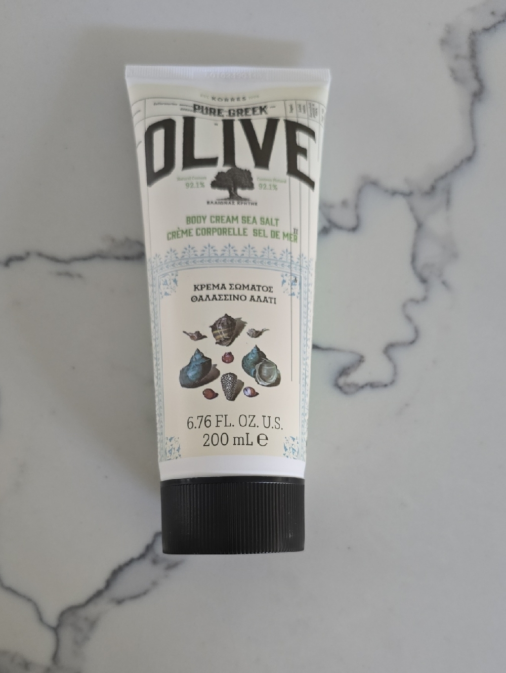 Korres Olive Body Cream Sea Salt - White, Black, Blue, Green